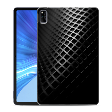 Силиконовый чехол на Huawei Honor Pad V6 с принтом Текстура металла