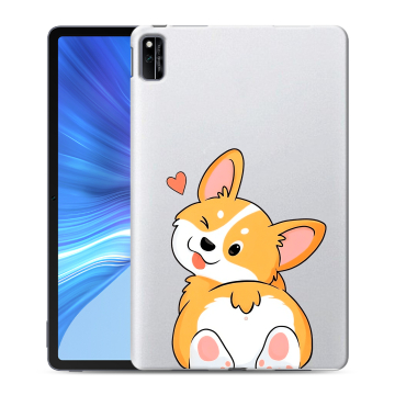 Силиконовый чехол на Huawei Honor Pad V6 с принтом Корги