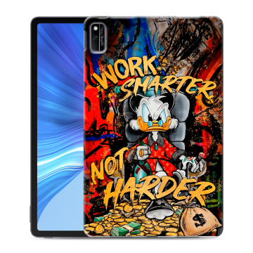 Силиконовый чехол на Huawei Honor Pad V6 с принтом Дональд Дак Деньги