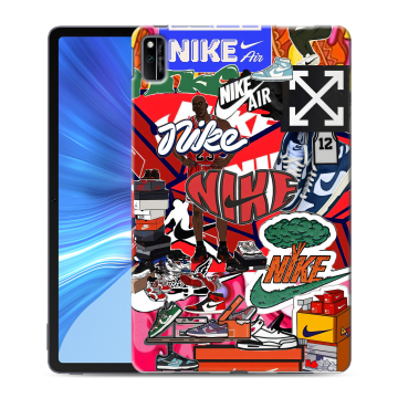 Силиконовый чехол на Huawei Honor Pad V6 с принтом Найк Nike яркий