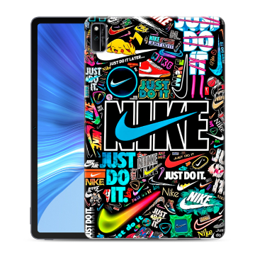 Силиконовый чехол на Huawei Honor Pad V6 с принтом найк nike черный