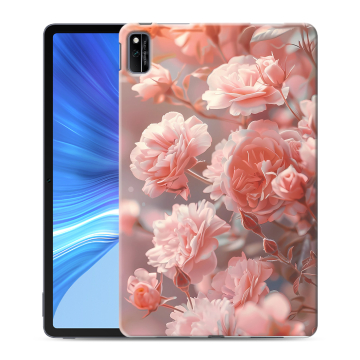 Силиконовый чехол на Huawei Honor Pad V6 с принтом Розовые розы