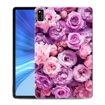 Силиконовый чехол на Huawei Honor Pad V6 с принтом лавандовые розы Силиконовый чехол на Huawei Honor Pad V6 с принтом лавандовые розы