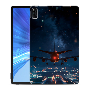 Силиконовый чехол на Huawei Honor Pad V6 с принтом самолет