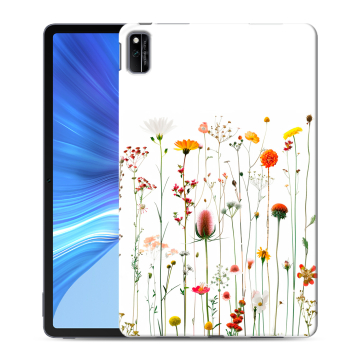 Силиконовый чехол на Huawei Honor Pad V6 с принтом цветы