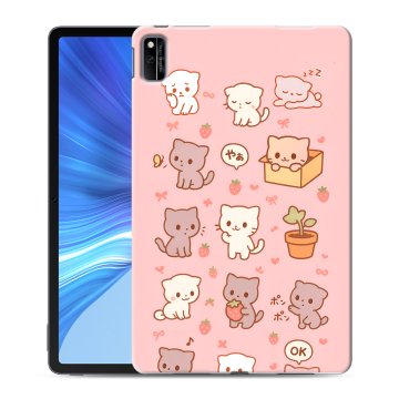 Силиконовый чехол на Huawei Honor Pad V6 с принтом Hello Kitty Хелоу Кити