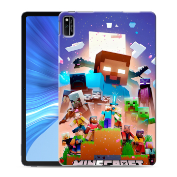 Силиконовый чехол на Huawei Honor Pad V6 с принтом Майнкрафт Minecraft