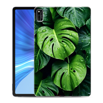 Силиконовый чехол на Huawei Honor Pad V6 с принтом Листья
