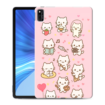Силиконовый чехол на Huawei Honor Pad V6 с принтом Hello Kitty Хелоу Кити