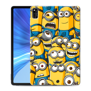 Силиконовый чехол на Huawei Honor Pad V6 с принтом Миньоны