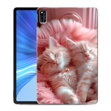Силиконовый чехол на Huawei Honor Pad V6 с принтом котята котики