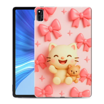 Силиконовый чехол на Huawei Honor Pad V6 с принтом для девочек