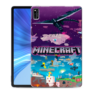 Силиконовый чехол на Huawei Honor Pad V6 с принтом Майнкрафт Minecraft