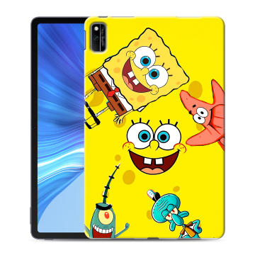 Силиконовый чехол на Huawei Honor Pad V6 с принтом Спанч боб Спанчбоб