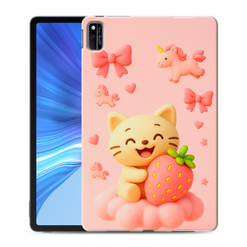 Силиконовый чехол на Huawei Honor Pad V6 с принтом для девочек