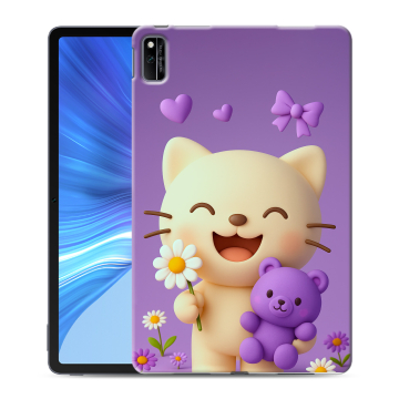 Силиконовый чехол на Huawei Honor Pad V6 с принтом для девочек
