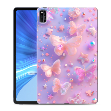 Силиконовый чехол на Huawei Honor Pad V6 с принтом Бабочки Силиконовый чехол на Huawei Honor Pad V6 с принтом Бабочки