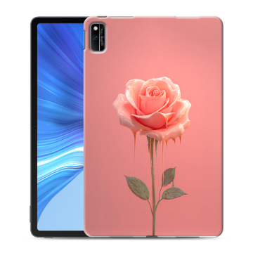 Силиконовый чехол на Huawei Honor Pad V6 с принтом Розовая роза Силиконовый чехол на Huawei Honor Pad V6 с принтом Розовая роза