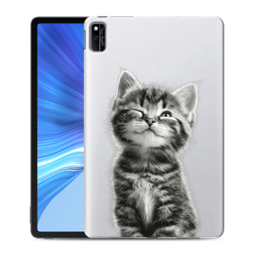 Силиконовый чехол на Huawei Honor Pad V6 с принтом Котенок