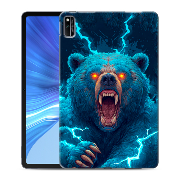 Силиконовый чехол на Huawei Honor Pad V6 с принтом Медведь Силиконовый чехол на Huawei Honor Pad V6 с принтом Медведь
