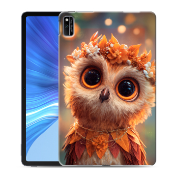 Силиконовый чехол на Huawei Honor Pad V6 с принтом Милая сова Силиконовый чехол на Huawei Honor Pad V6 с принтом Милая сова