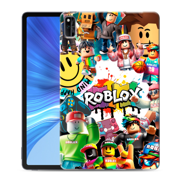 Силиконовый чехол на Huawei Honor Pad V6 с принтом Roblox Роблокс