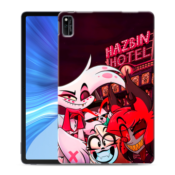 Силиконовый чехол на Huawei Honor Pad V6 с принтом Hazbin Hotel Отель Хазбин