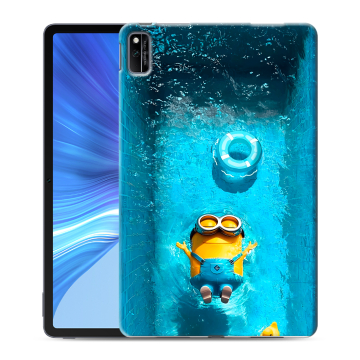 Силиконовый чехол на Huawei Honor Pad V6 с принтом Миньоны