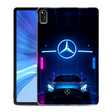 Силиконовый чехол на Huawei Honor Pad V6 с принтом Mercedes Мерседес
