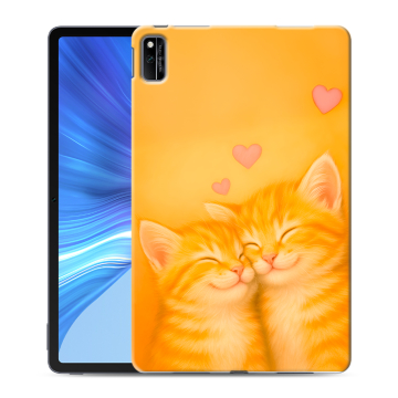Силиконовый чехол на Huawei Honor Pad V6 с принтом Милые котята
