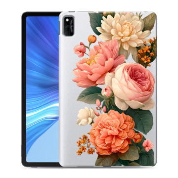 Силиконовый чехол на Huawei Honor Pad V6 с принтом цветы Силиконовый чехол на Huawei Honor Pad V6 с принтом цветы