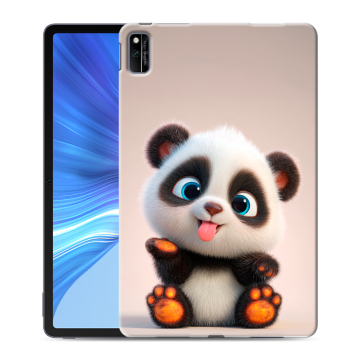 Силиконовый чехол на Huawei Honor Pad V6 с принтом милая панда