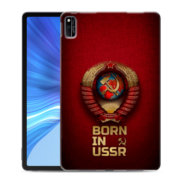 Силиконовый чехол на Huawei Honor Pad V6 с принтом Флаг Герб СССР Силиконовый чехол на Huawei Honor Pad V6 с принтом Флаг Герб СССР