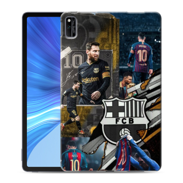 Силиконовый чехол на Huawei Honor Pad V6 с принтом Messi Barcelona