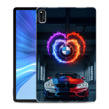 Силиконовый чехол на Huawei Honor Pad V6 с принтом BMW БМВ