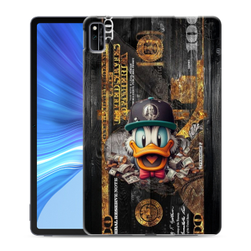 Силиконовый чехол на Huawei Honor Pad V6 с принтом Дональд Дак Доллар
