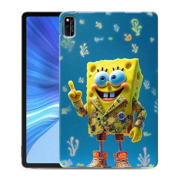 Силиконовый чехол на Huawei Honor Pad V6 с принтом Спанч боб Спанчбоб