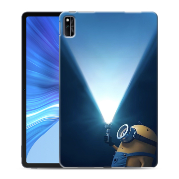Силиконовый чехол на Huawei Honor Pad V6 с принтом Миньоны