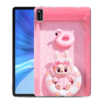Силиконовый чехол на Huawei Honor Pad V6 с принтом Labubu Лабубу