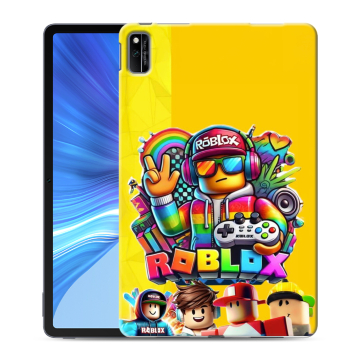 Силиконовый чехол на Huawei Honor Pad V6 с принтом Roblox Роблокс