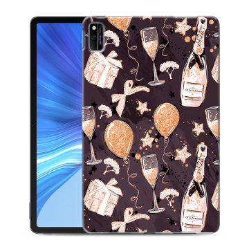 Силиконовый чехол на Huawei Honor Pad V6 с принтом Новый год Силиконовый чехол на Huawei Honor Pad V6 с принтом Новый год