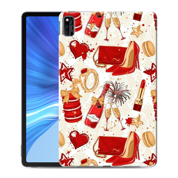 Силиконовый чехол на Huawei Honor Pad V6 с принтом Новый год Силиконовый чехол на Huawei Honor Pad V6 с принтом Новый год