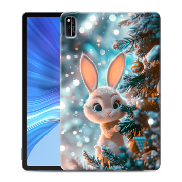 Силиконовый чехол на Huawei Honor Pad V6 с принтом Новый год