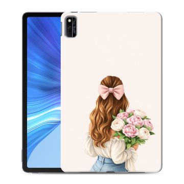 Силиконовый чехол на Huawei Honor Pad V6 с принтом женский