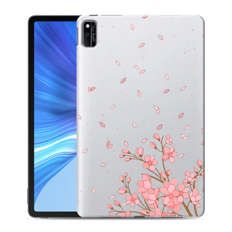 Силиконовый чехол на Huawei Honor Pad V6 с принтом Ветка сакуры Силиконовый чехол на Huawei Honor Pad V6 с принтом Ветка сакуры