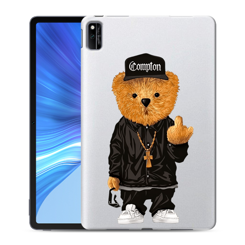 Силиконовый противоударный чехол на Huawei Honor Pad V6 с принтом Мишка Силиконовый противоударный чехол на Huawei Honor Pad V6 с принтом Мишка