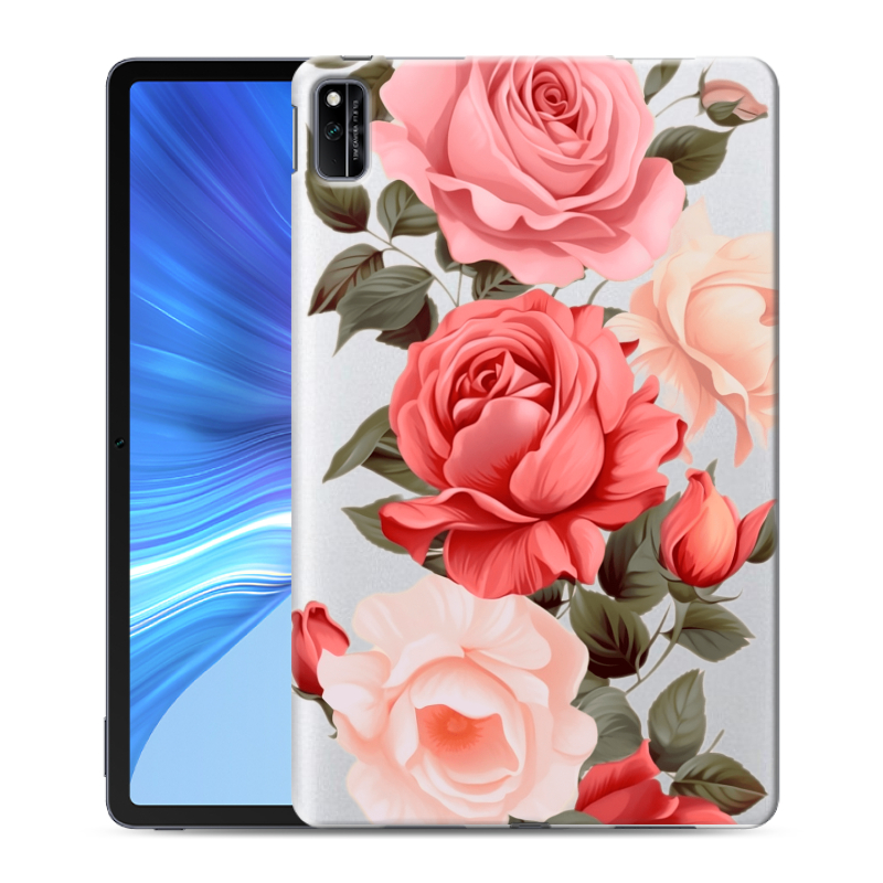 Силиконовый чехол на Huawei Honor Pad V6 с принтом Розы Силиконовый чехол на Huawei Honor Pad V6 с принтом Розы