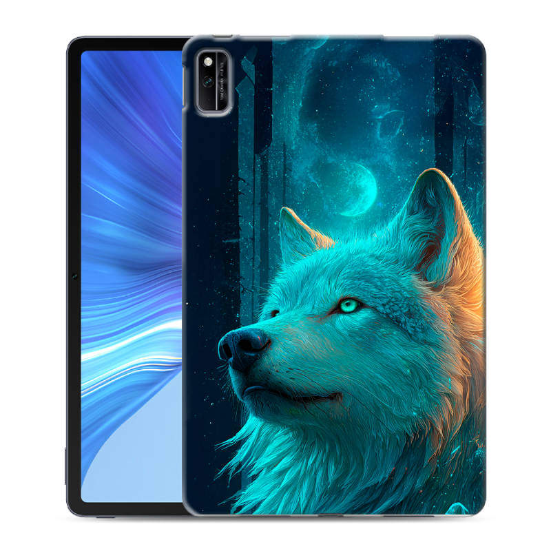 Силиконовый противоударный чехол на Huawei Honor Pad V6 с принтом бабочки саккура Силиконовый противоударный чехол на Huawei Honor Pad V6 с принтом бабочки саккура