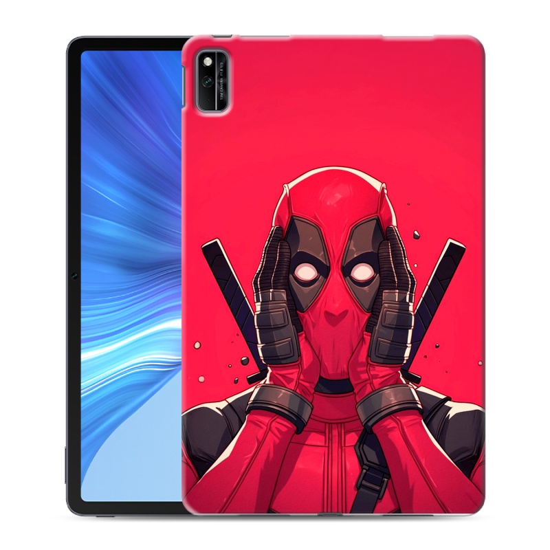Силиконовый противоударный чехол на Huawei Honor Pad V6 с принтом Дедпул Deadpool Силиконовый противоударный чехол на Huawei Honor Pad V6 с принтом Дедпул Deadpool