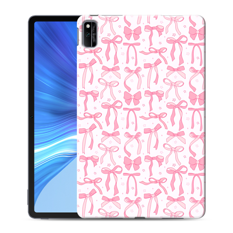 Силиконовый чехол на Huawei Honor Pad V6 с принтом Розовые бантики Силиконовый чехол на Huawei Honor Pad V6 с принтом Розовые бантики